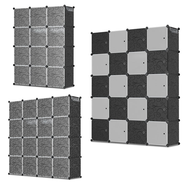 BMOT Multifunktionaler Kleiderschrank mit Haken und Kleiderbügel