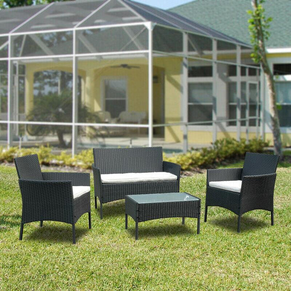 BMOT Gartenmöbel Polyrattan Lounge Set Sitzgruppe