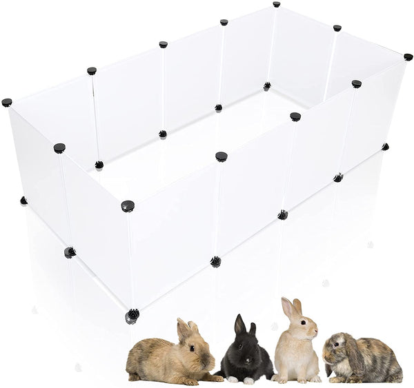 BMOT Freigehege DIY Laufgitter Laufstall Kunststoff