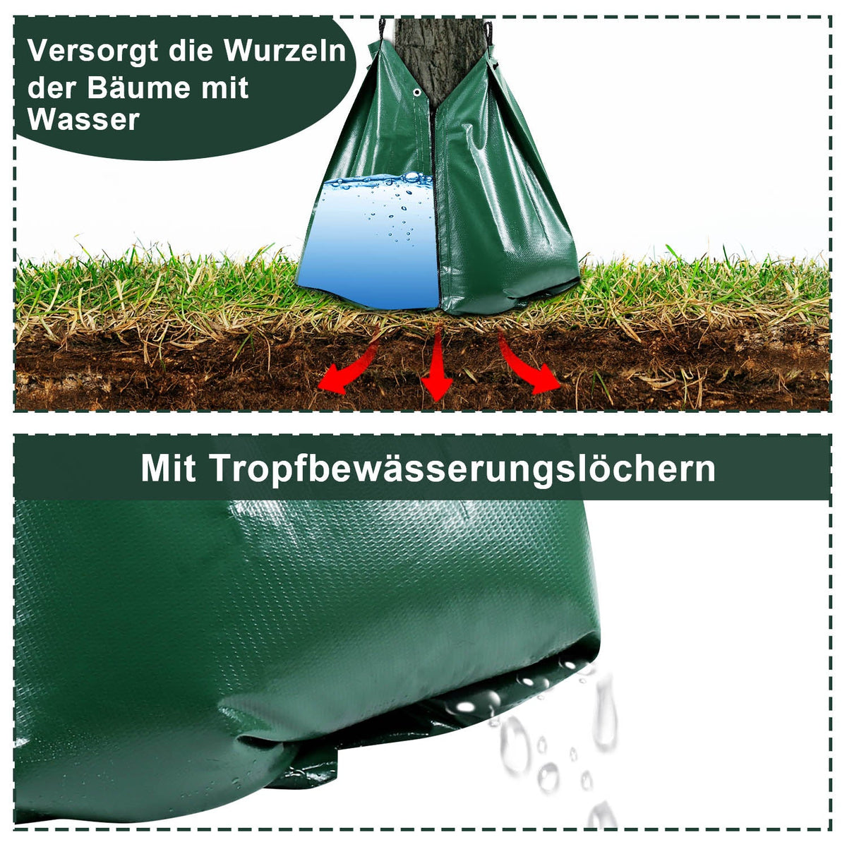 VEVOR Baumbewässerungsbeutel 25er Set - 75L Bewässerungssack Für Bäume