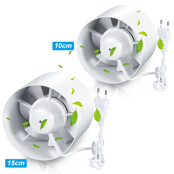 BMOT Rohrventilator Abluftventilator 100mm/150mm Rohrlüfter