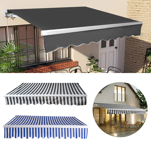 BMOT Gelenkarmmarkise Sonnenmarkise Alu mit Handkurbel