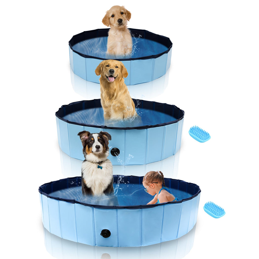 BMOT Hundepool Faltbar Swimmingpool Hundebadewanne