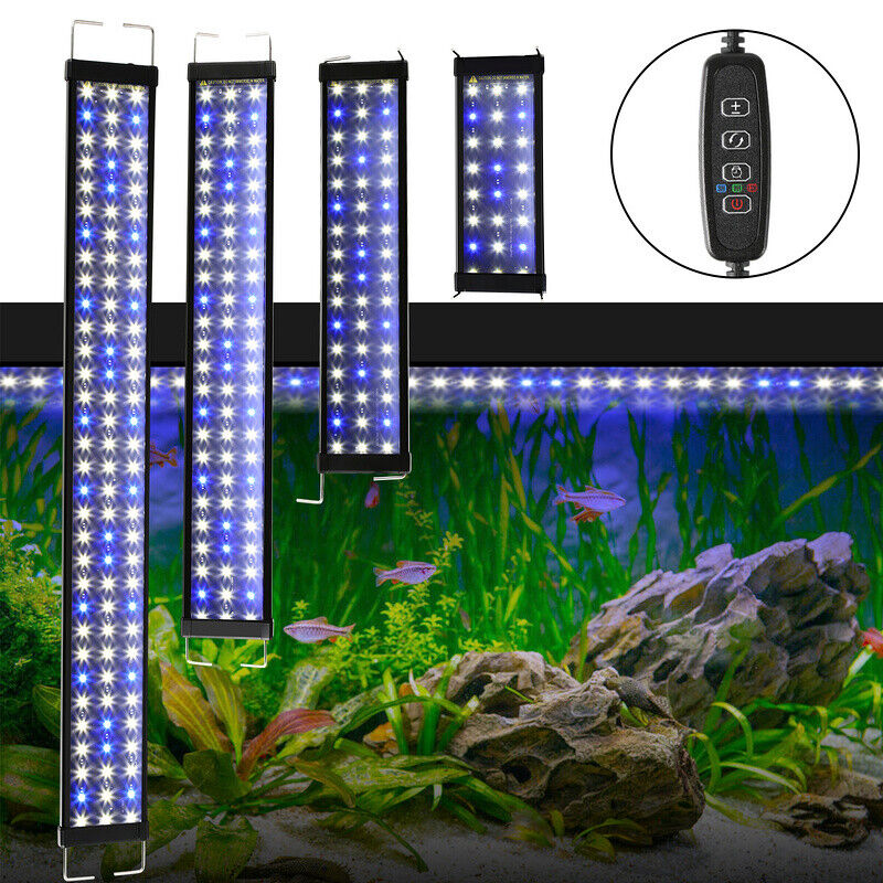 BMOT LED Aquarium Beleuchtung mit Timer Weiß Blau Licht