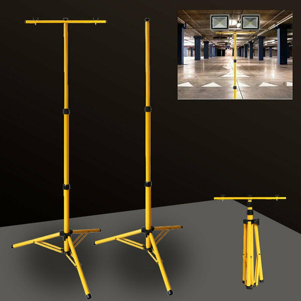 BMOT Teleskop Stahlstativ für Baustrahler LED Fluter Stativ