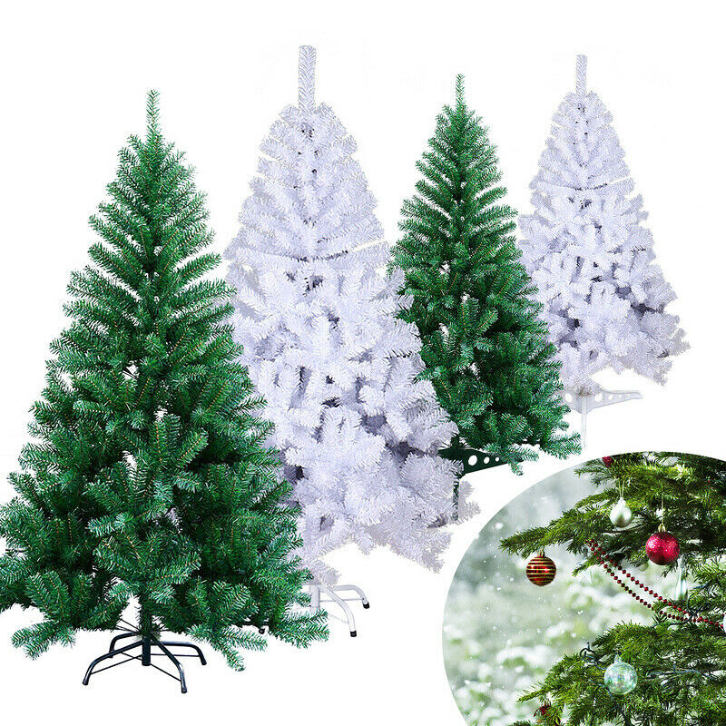 BMOT Künstlicher Weihnachtsbaum Tannenbaum Grün/Weiß