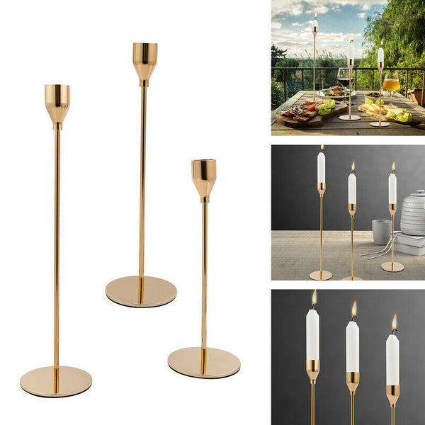 BMOT Kerzenständer Kerzenhalter 3er Set