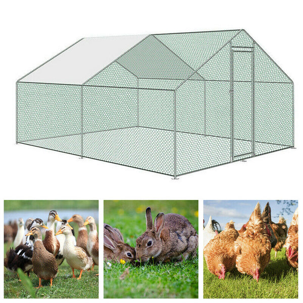 BMOT Hühnerstall Freilaufgehege Geflügelstall Verzinkt