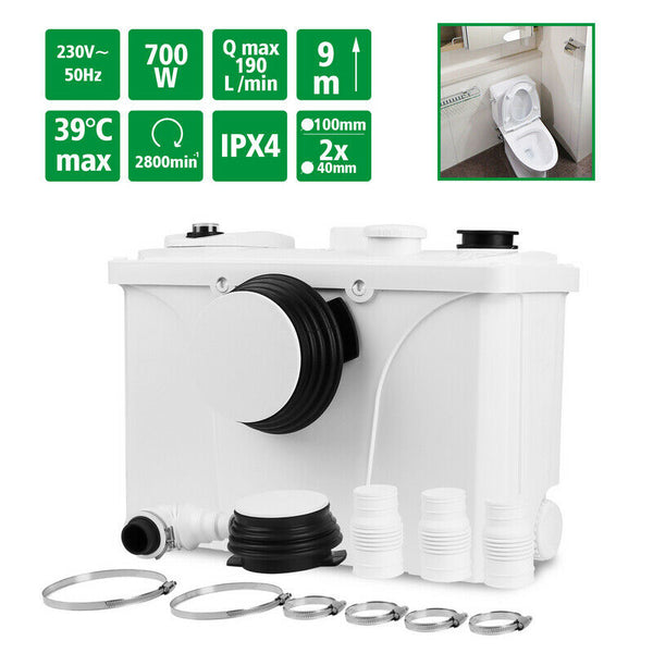 BMOT Hebeanlage Schmutzwasser Pumpe 700W